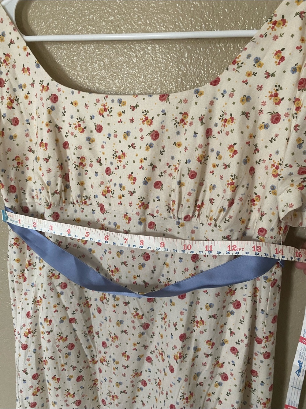 Handmade Regency/Bridgerton Floral Dress - Picture 6 of 7